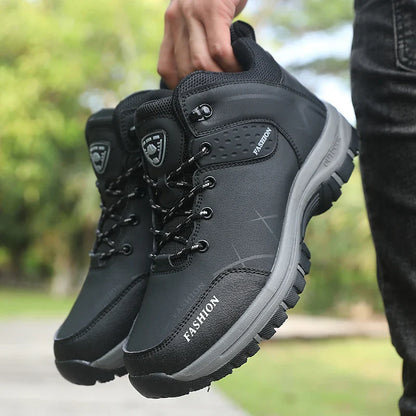 Waterproof Hiking Boots for Men Anti Slip Trail Shoes - VibreMode