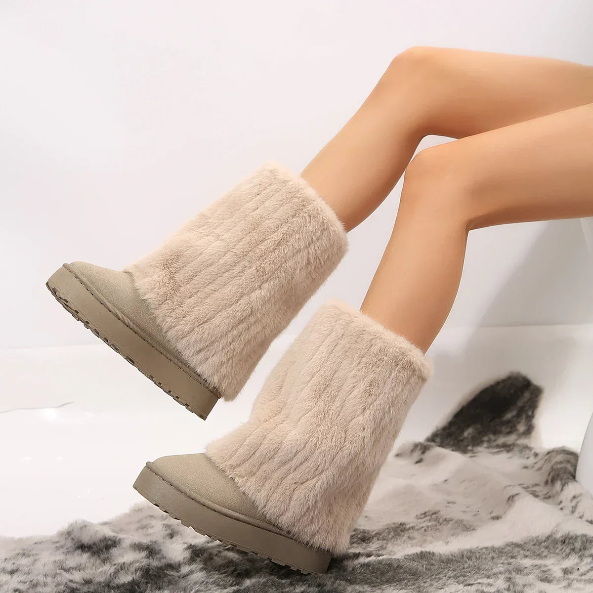 Luxurious Faux Fur Winter Boots