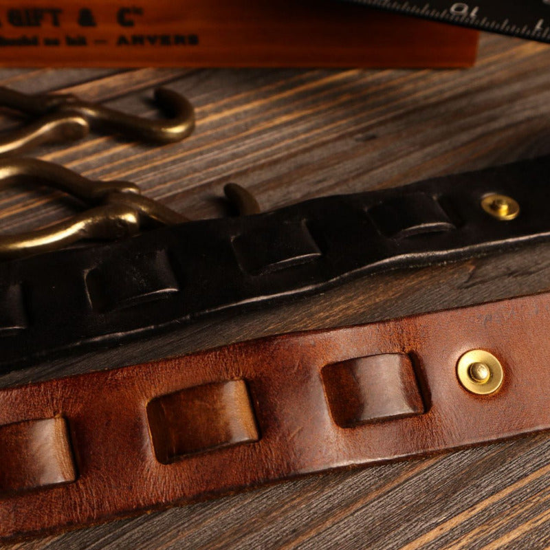 Leather Western Style Buckle Belt