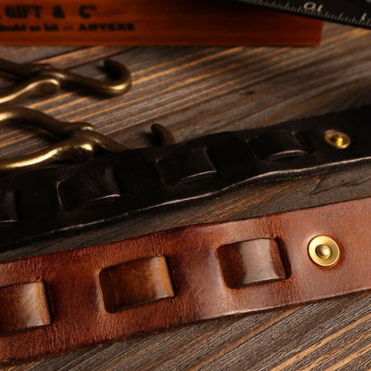 Leather Western Style Buckle Belt