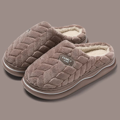 Women's Quilted Indoor Slippers Thick Plush Lining