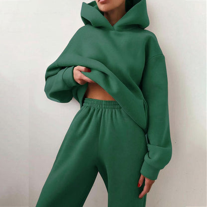Women's Relaxed Fit Hoodie Jogger Set