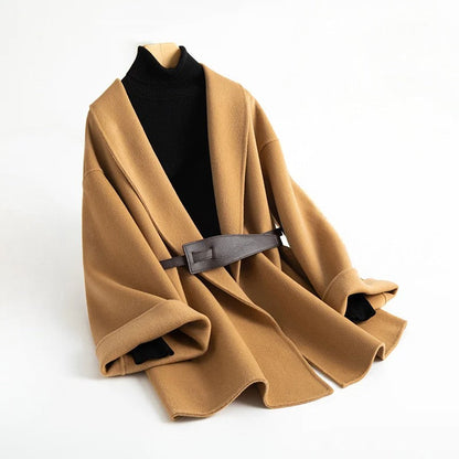 Womens Wool Kimono Coat - VibreMode