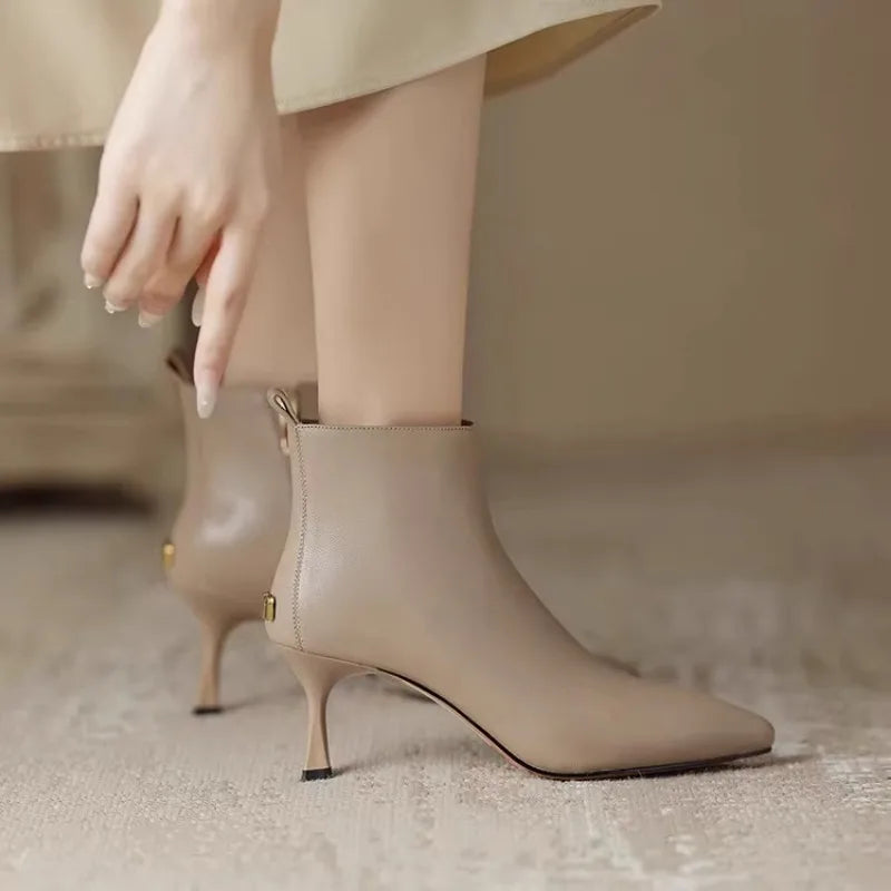 Fashionable Cat Ankle Boots