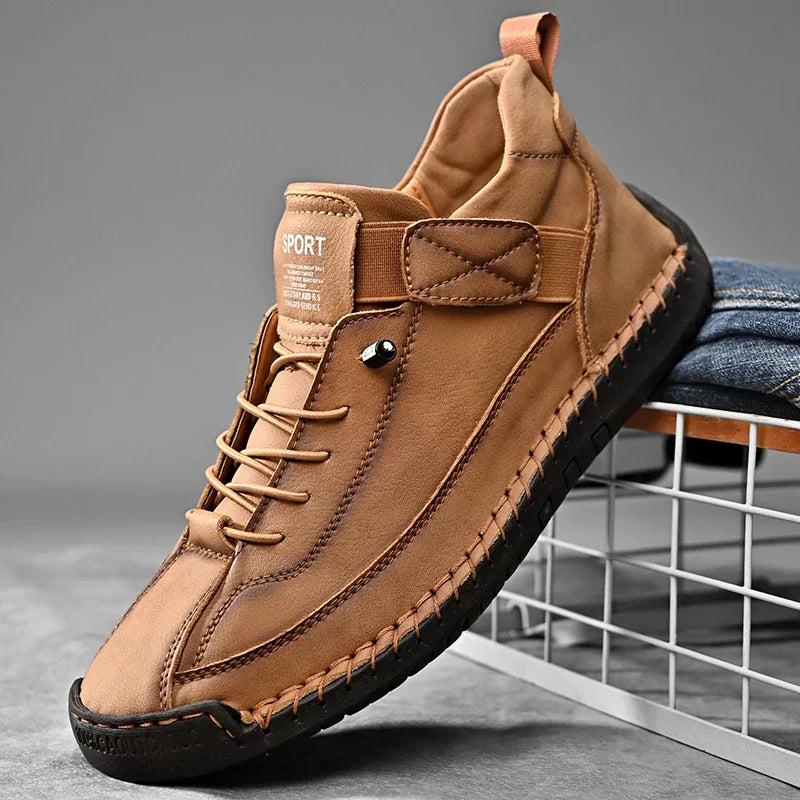 Men's Walking Sneakers Moc Stitching Durable Outsole - VibreMode