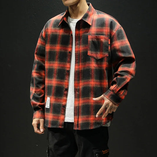Soft Plaid Flannel Shirt - VibreMode