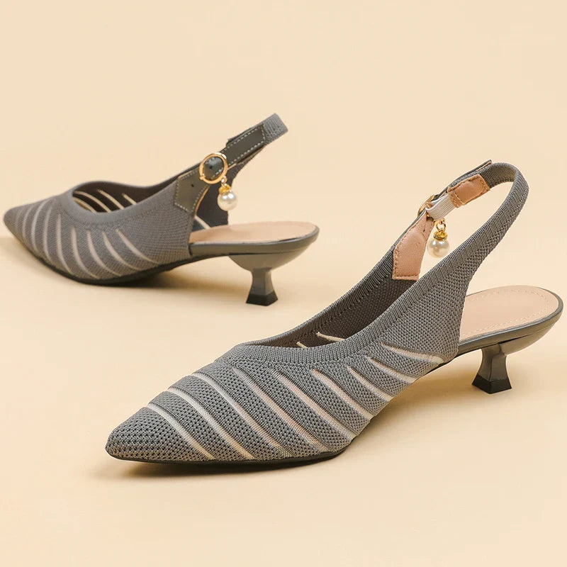 Alba Linea Kitten Heel Sandals - Jack Hafford