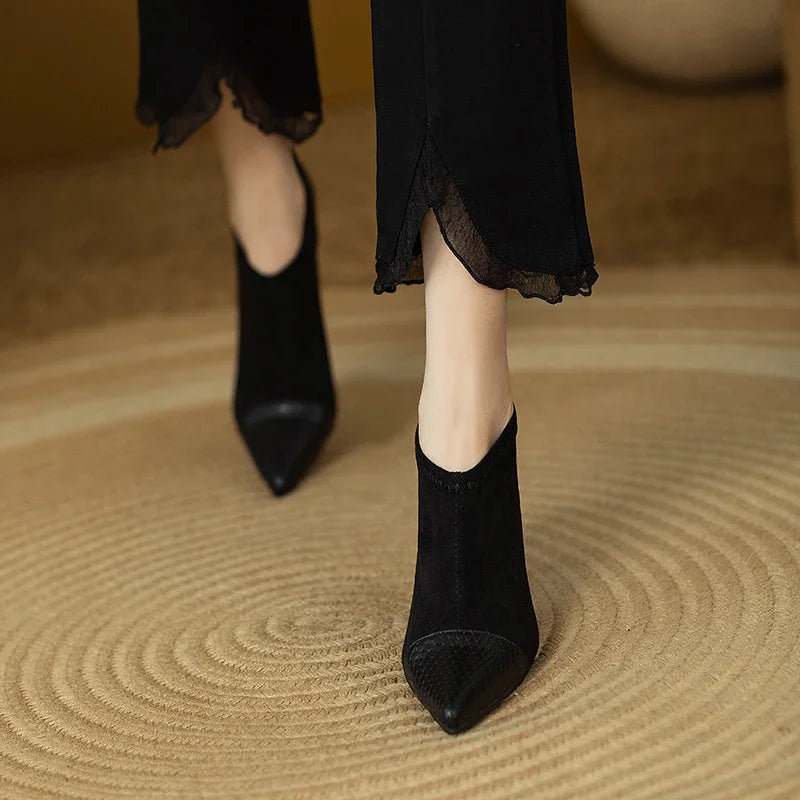 Luxury Genuine Leather High Heels