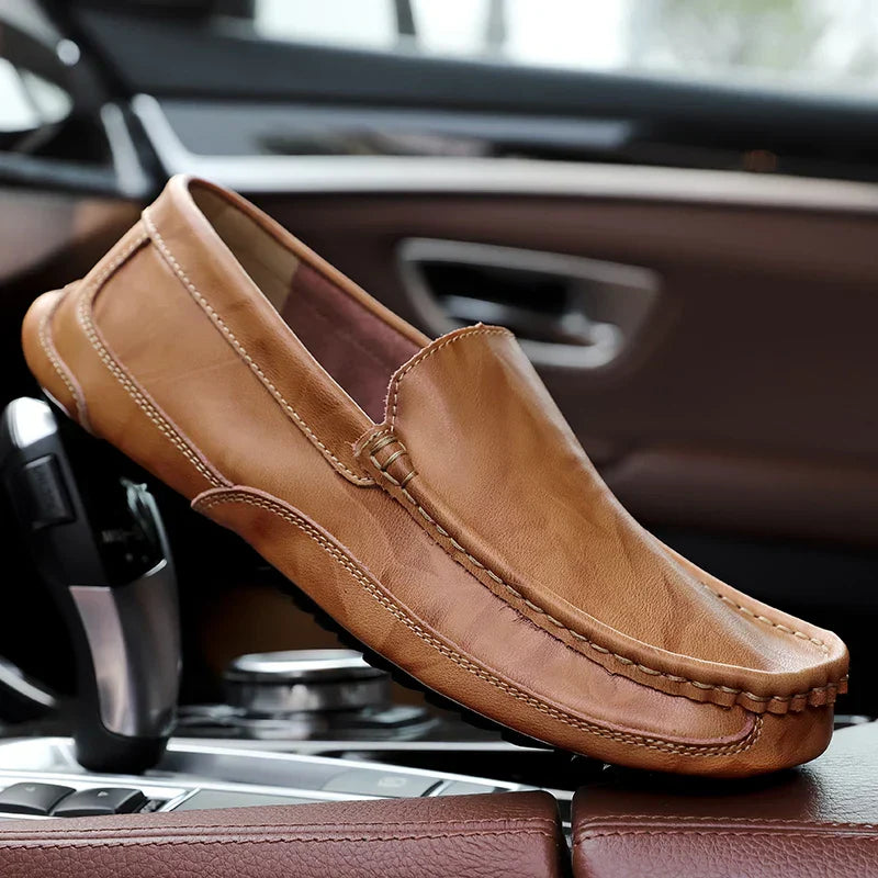 Authentic Soft Leather Loafers - VibreMode