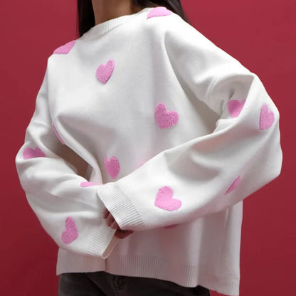 Women's Heart Pattern Sweater