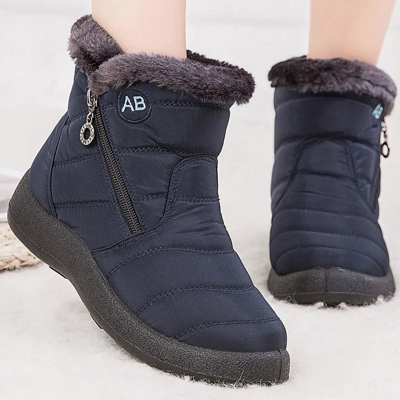 Women's Winter Snow Boots Comfortable Insulated Black
