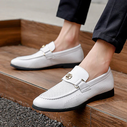 Italian Leather Men's Loafers