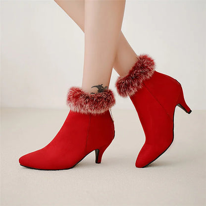 Sorena Women's Fur Ankle Boots