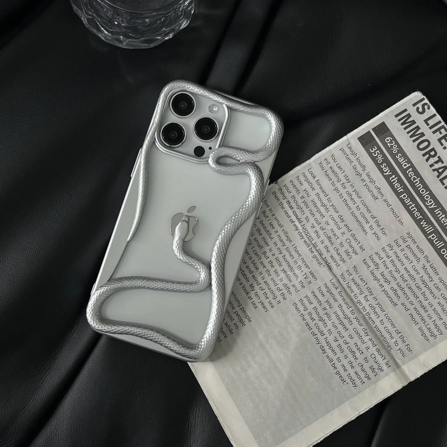 Edgy Black iPhone Cover
