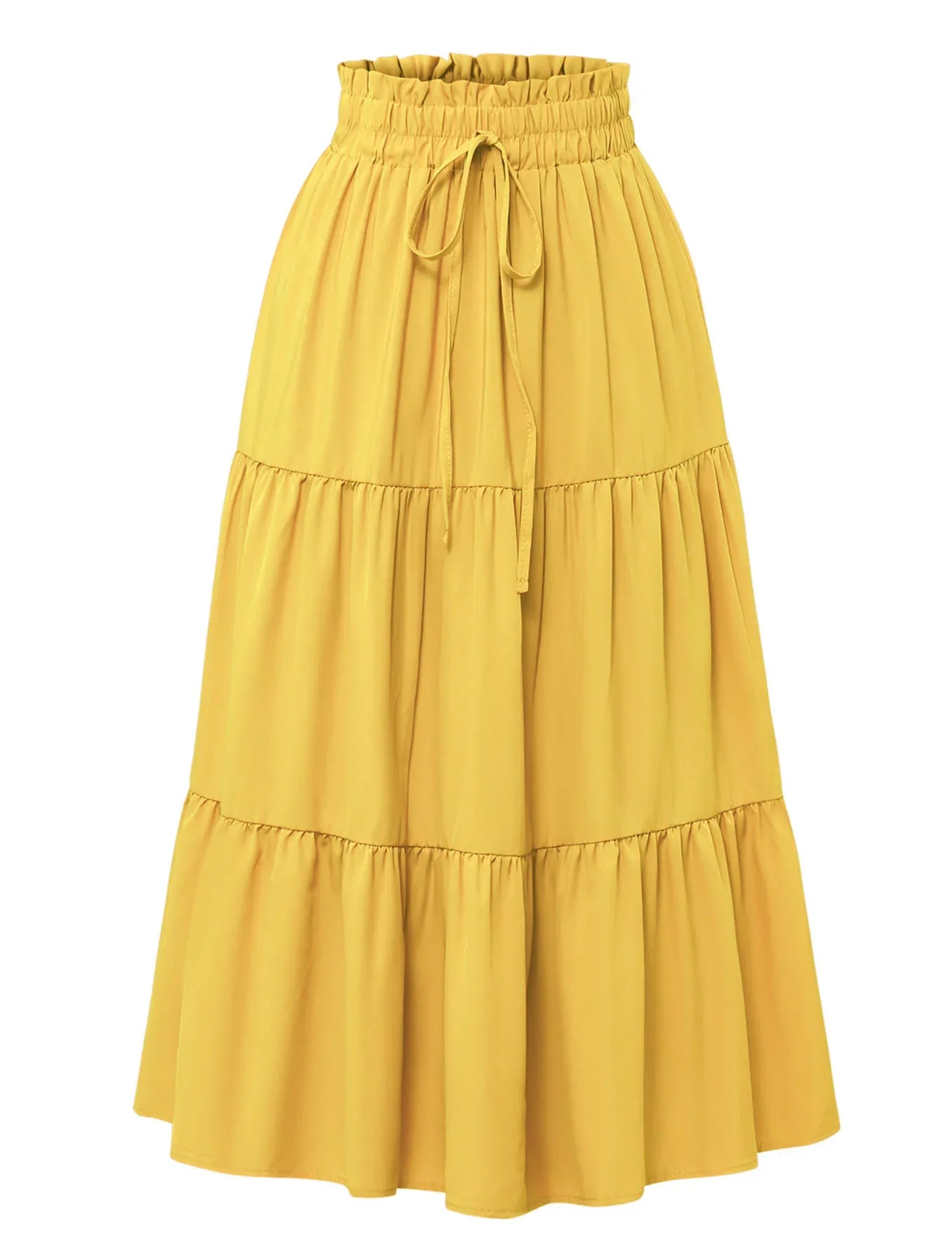 Women's Flowy A-Line Ruffle Skirt