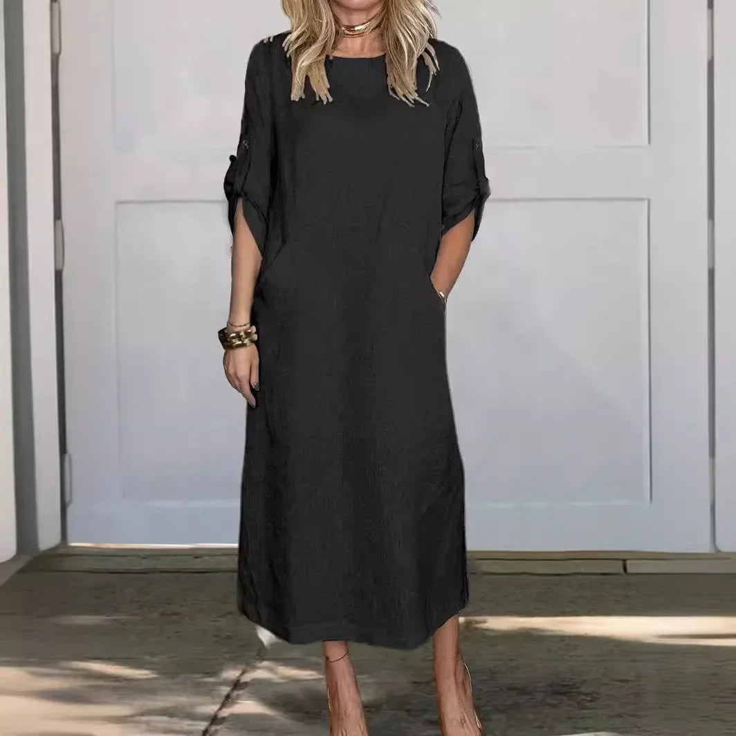 Women's A-Line Evening Dress Loose Fit Draped