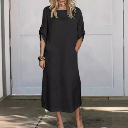 Women's A-Line Evening Dress Loose Fit Draped