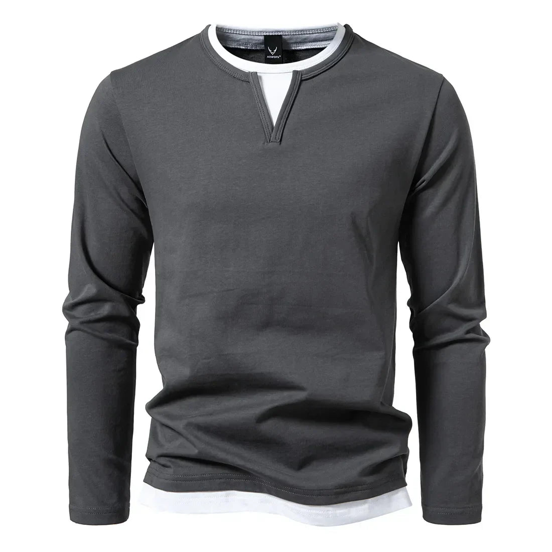 Men's Henley Long Sleeve Shirt