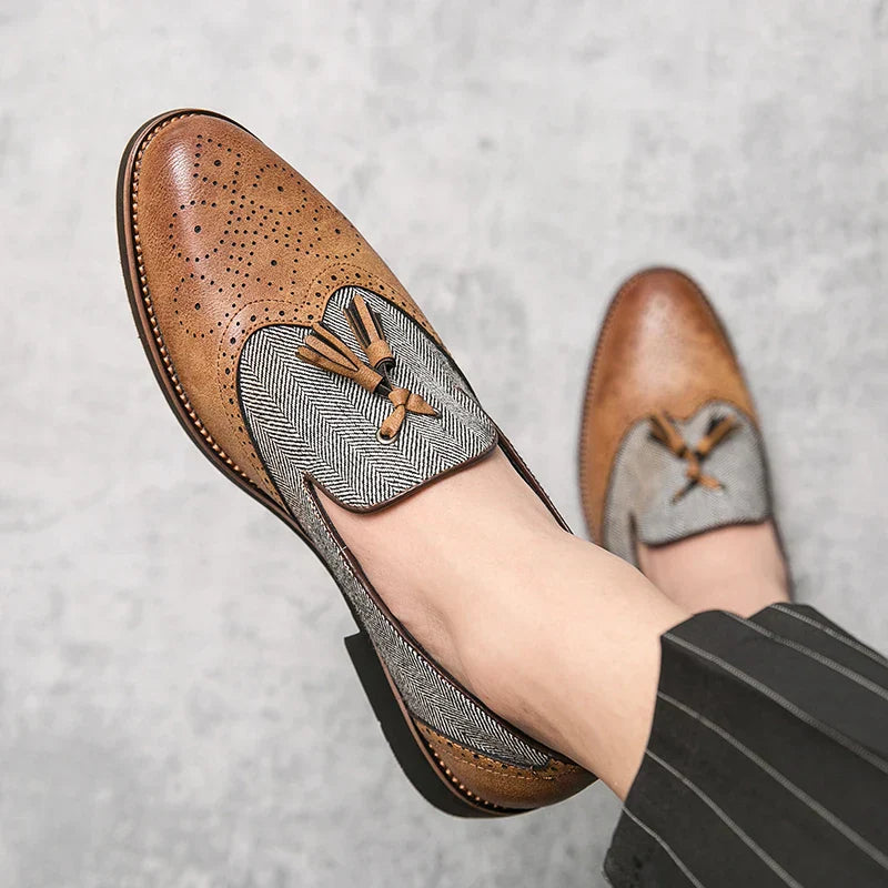 Men's Leather Tassel Loafers