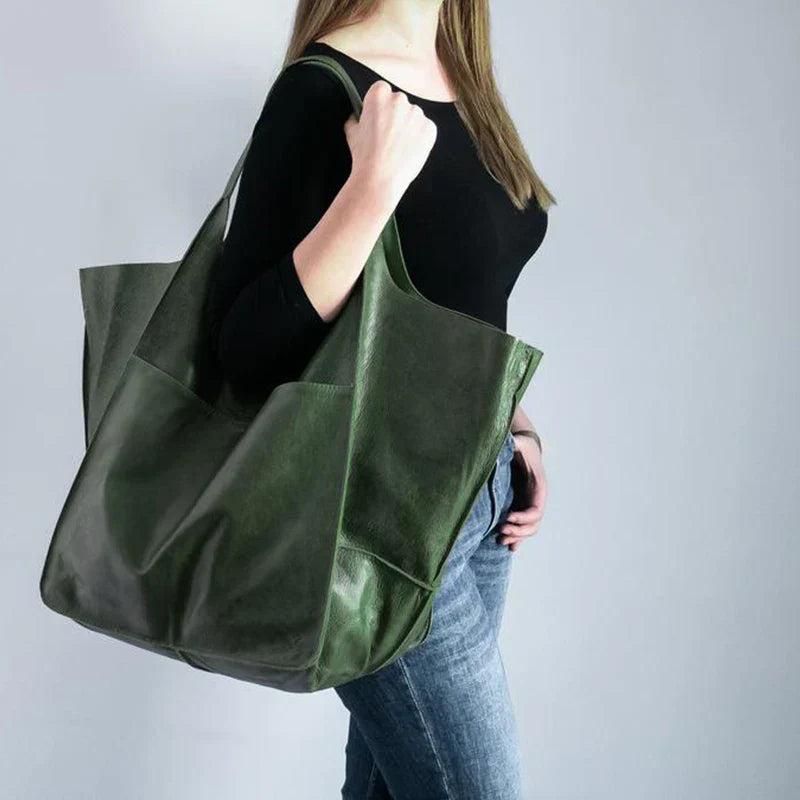 Women's Leather Oversized Tote Bag