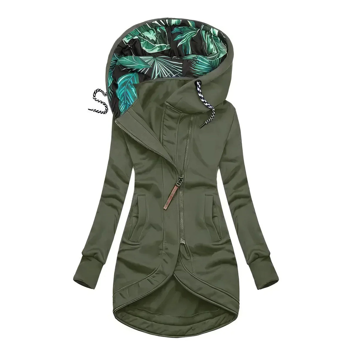 Women's Asymmetrical Hooded Jacket