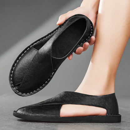 Lincoln Women's Leather Crossover Sandal