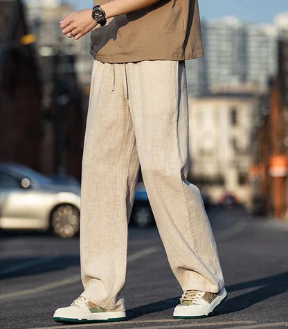 Casual Comfortable Elastic Waist Trousers