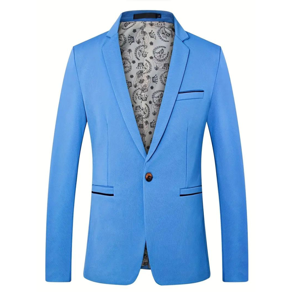 Men's Blazer Refined Wool Tailored Fit - VibreMode