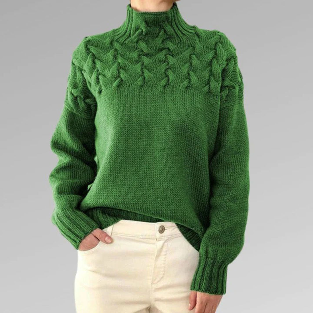 Women's Lightweight Knit Sweater With Collar