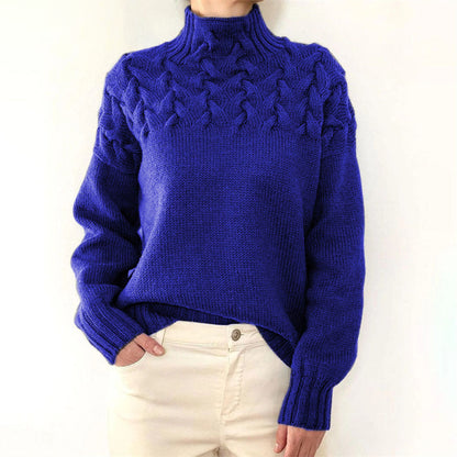 Women's Lightweight Knit Sweater With Collar
