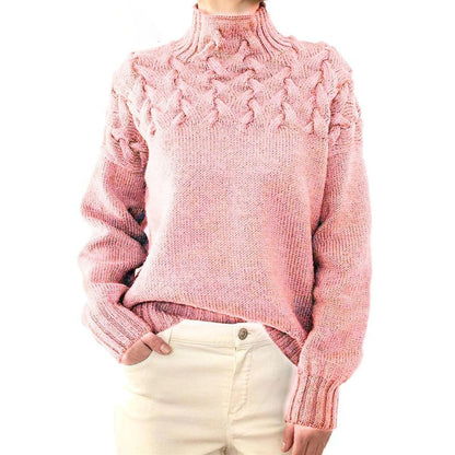 Women's Lightweight Knit Sweater With Collar