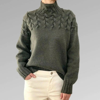 Women's Lightweight Knit Sweater With Collar