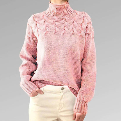 Women's Lightweight Knit Sweater With Collar