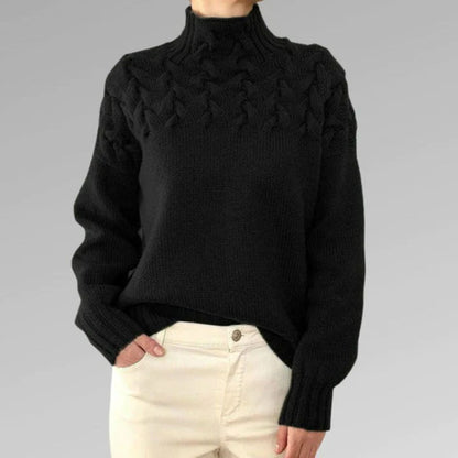 Women's Lightweight Knit Sweater With Collar