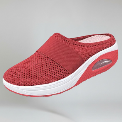 Comfortable Women's Slip On Sandals Breathable Mesh Mules