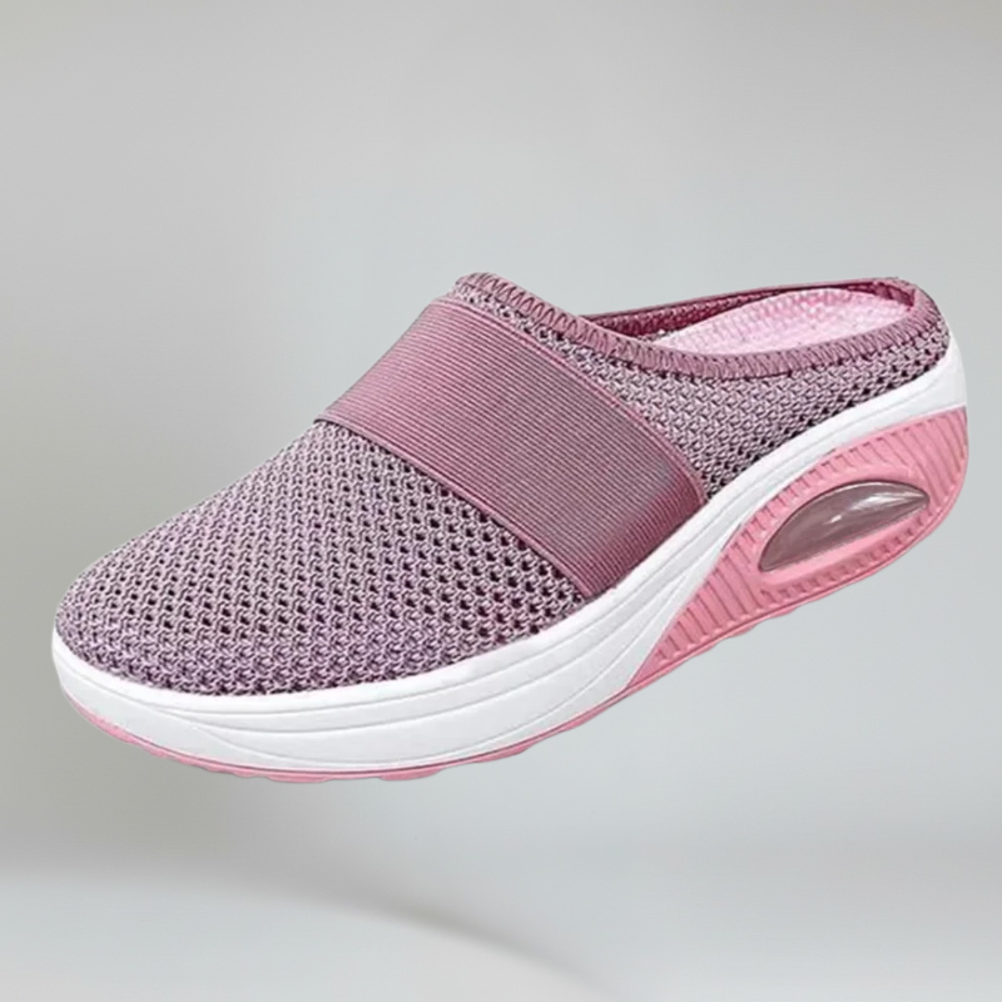 Comfortable Women's Slip On Sandals Breathable Mesh Mules