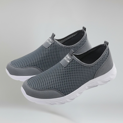 Comfortable Men's Slip On Sneakers with Mesh Panels