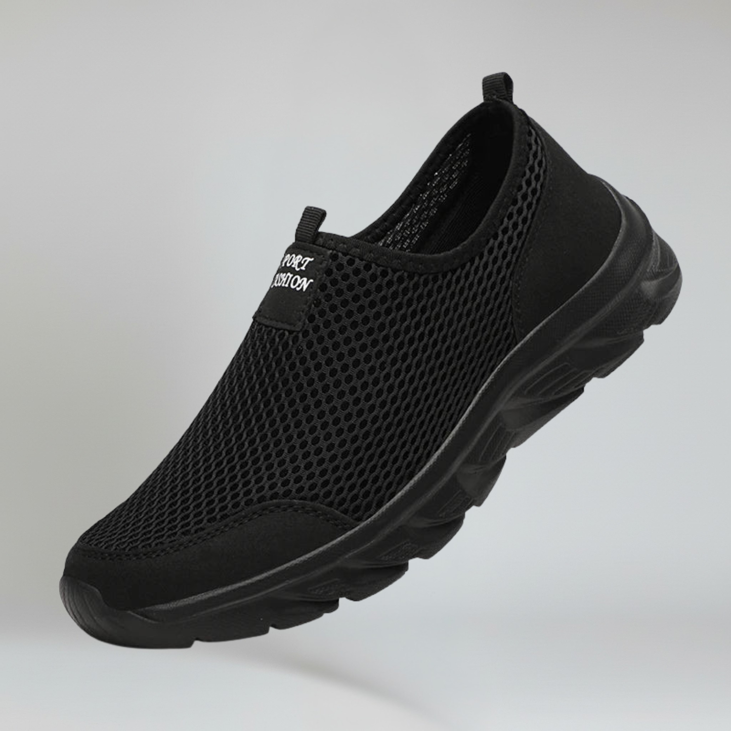Comfortable Men's Slip On Sneakers with Mesh Panels