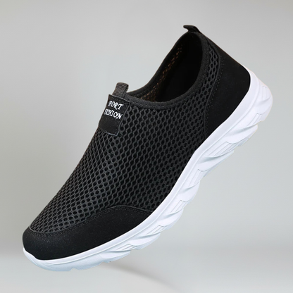 Comfortable Men's Slip On Sneakers with Mesh Panels