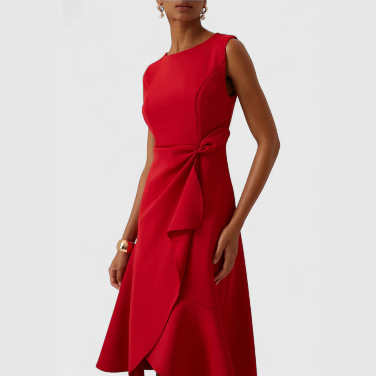 Flowy Elegant Women's Midi Dress