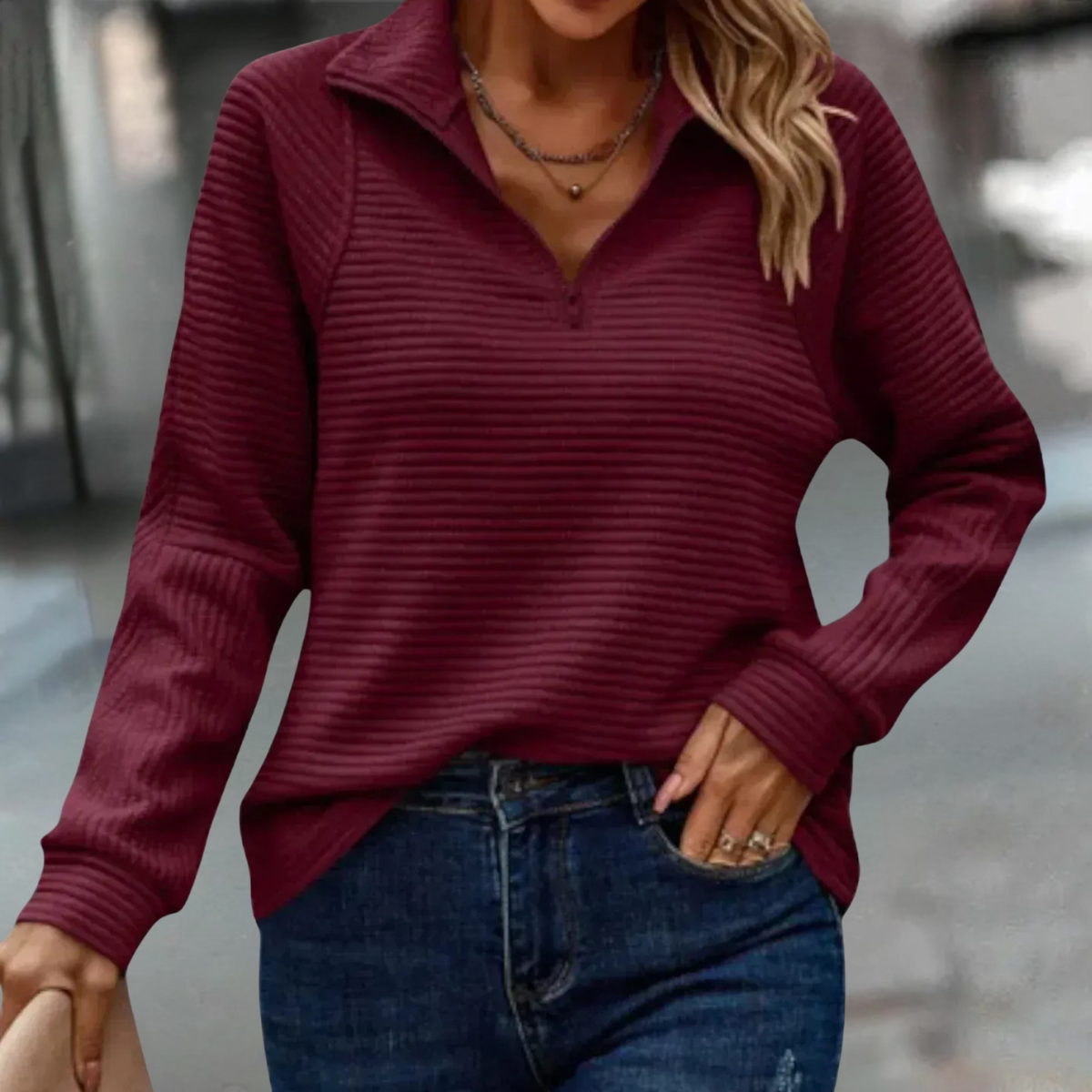 Women's Lightweight Half Zip Sweater