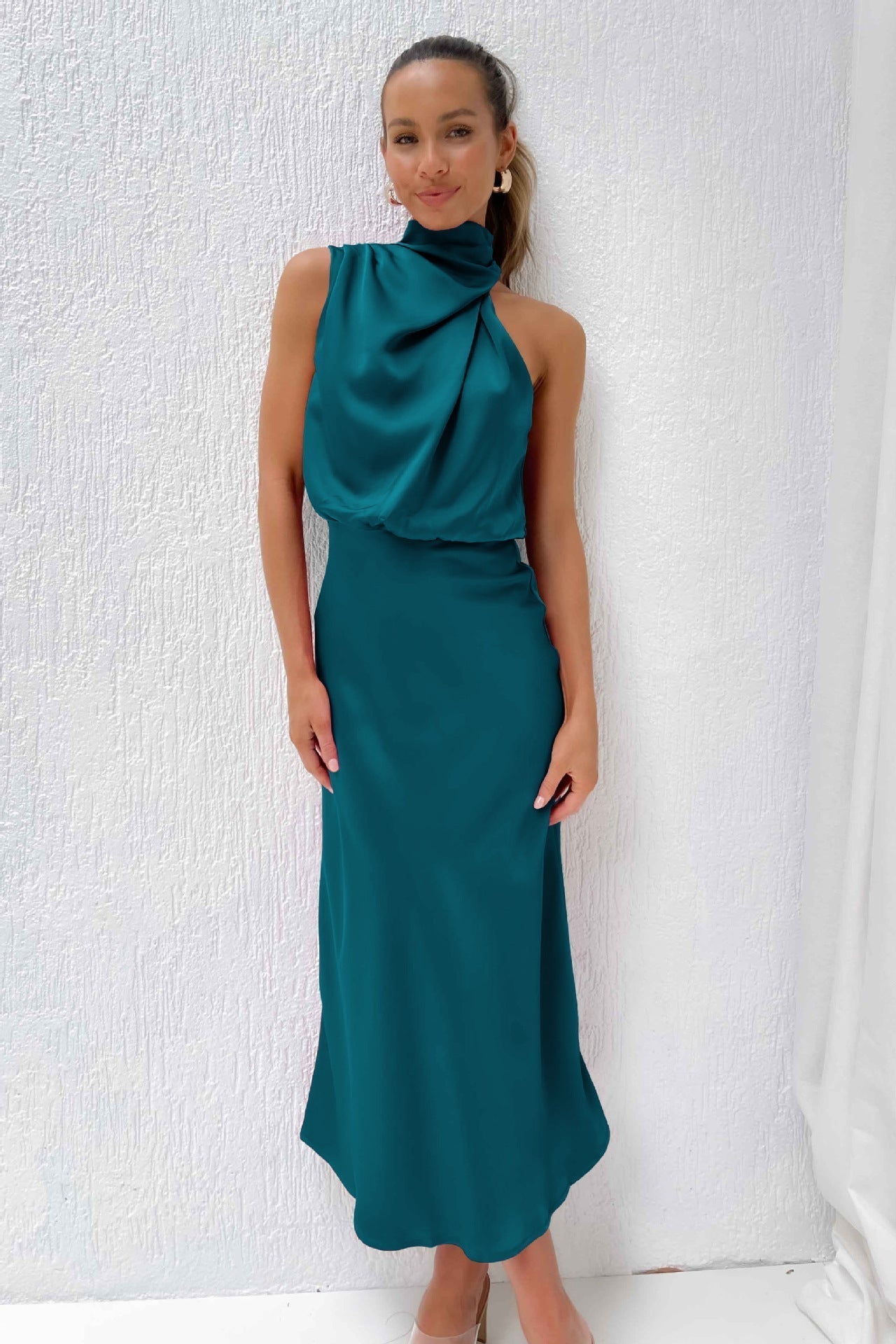 Luxurious Satin Evening Gown