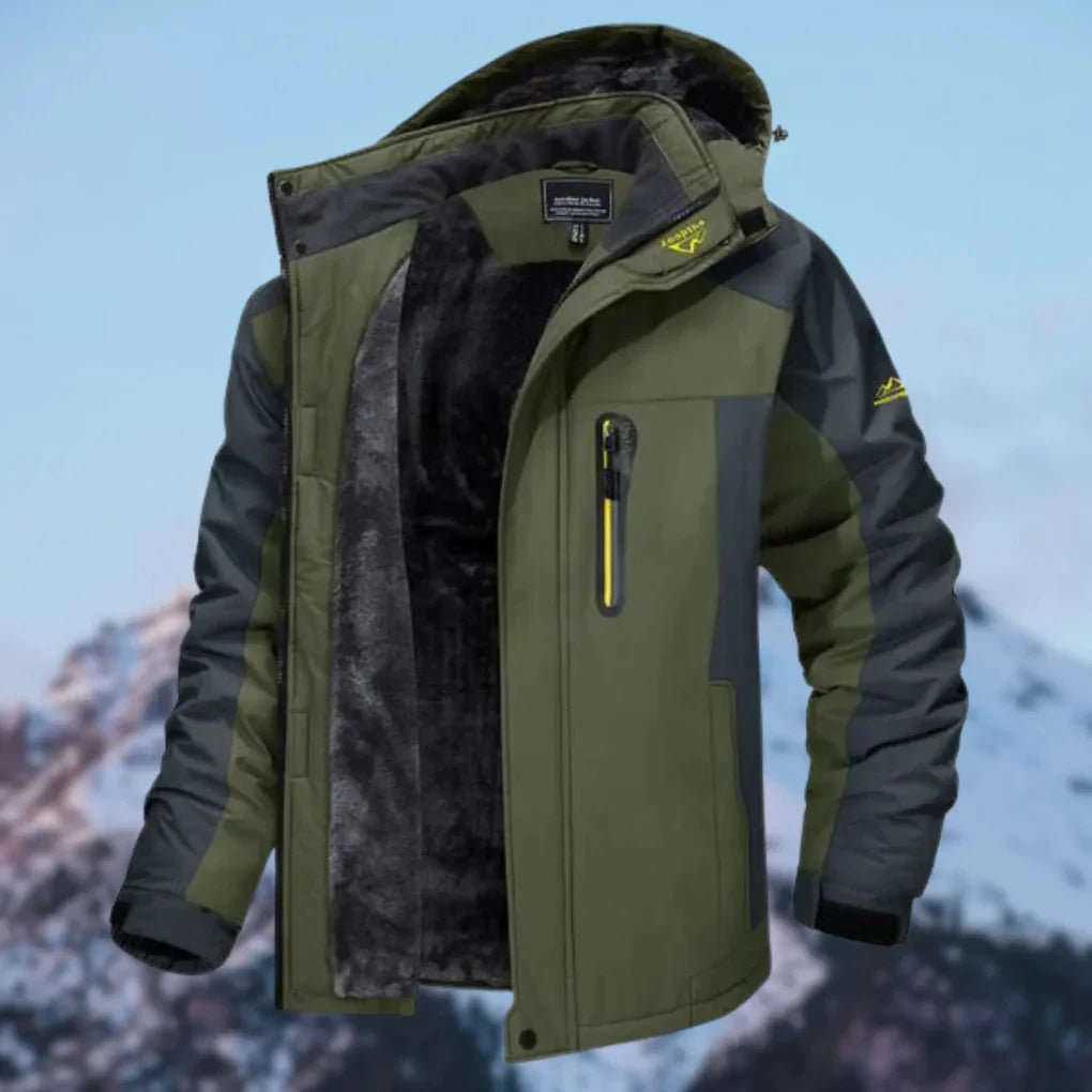 Men's Water-Resistant Winter Jacket Casual Style - VibreMode