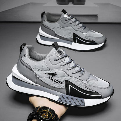 Men's Chunky Lace-Up Sneakers - VibreMode