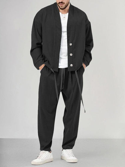Men's Relaxed Fit 2-Piece Pants Set