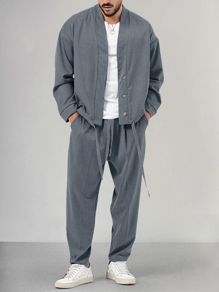Men's Relaxed Fit 2-Piece Pants Set