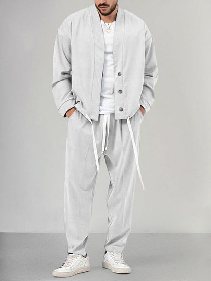 Men's Relaxed Fit 2-Piece Pants Set