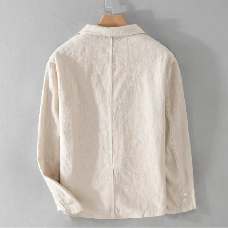 Women's Linen Blazer Italian Style Beige