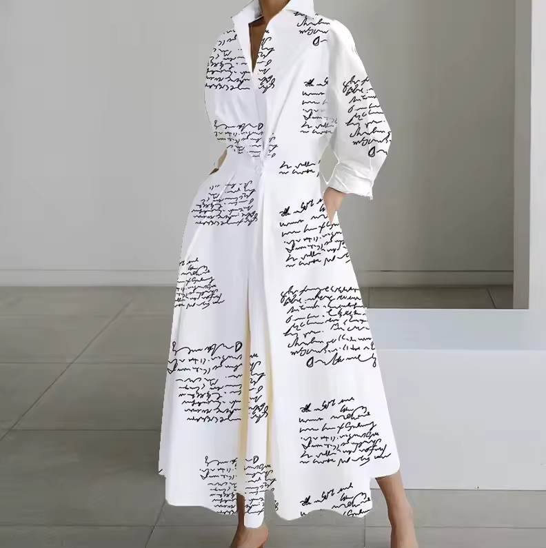 Classic Fit Waistline Shirt Dress