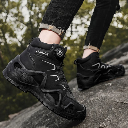 Waterproof Hiking Boots for Men with Durable Leather
